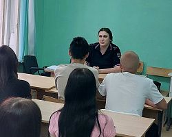 Встреча со старшим лейтенантом полиции в рамках антинаркотической акции «Время Независимых»